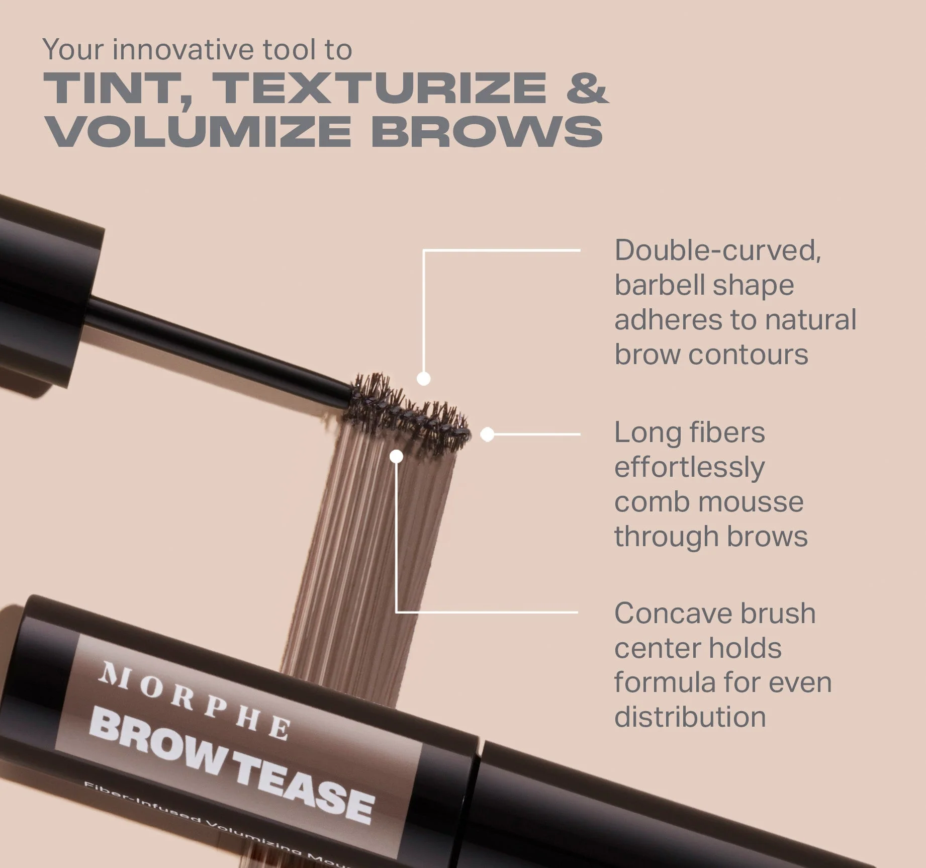 Brow Tease Fiber-Infused Volumizing Mousse - Image 4
