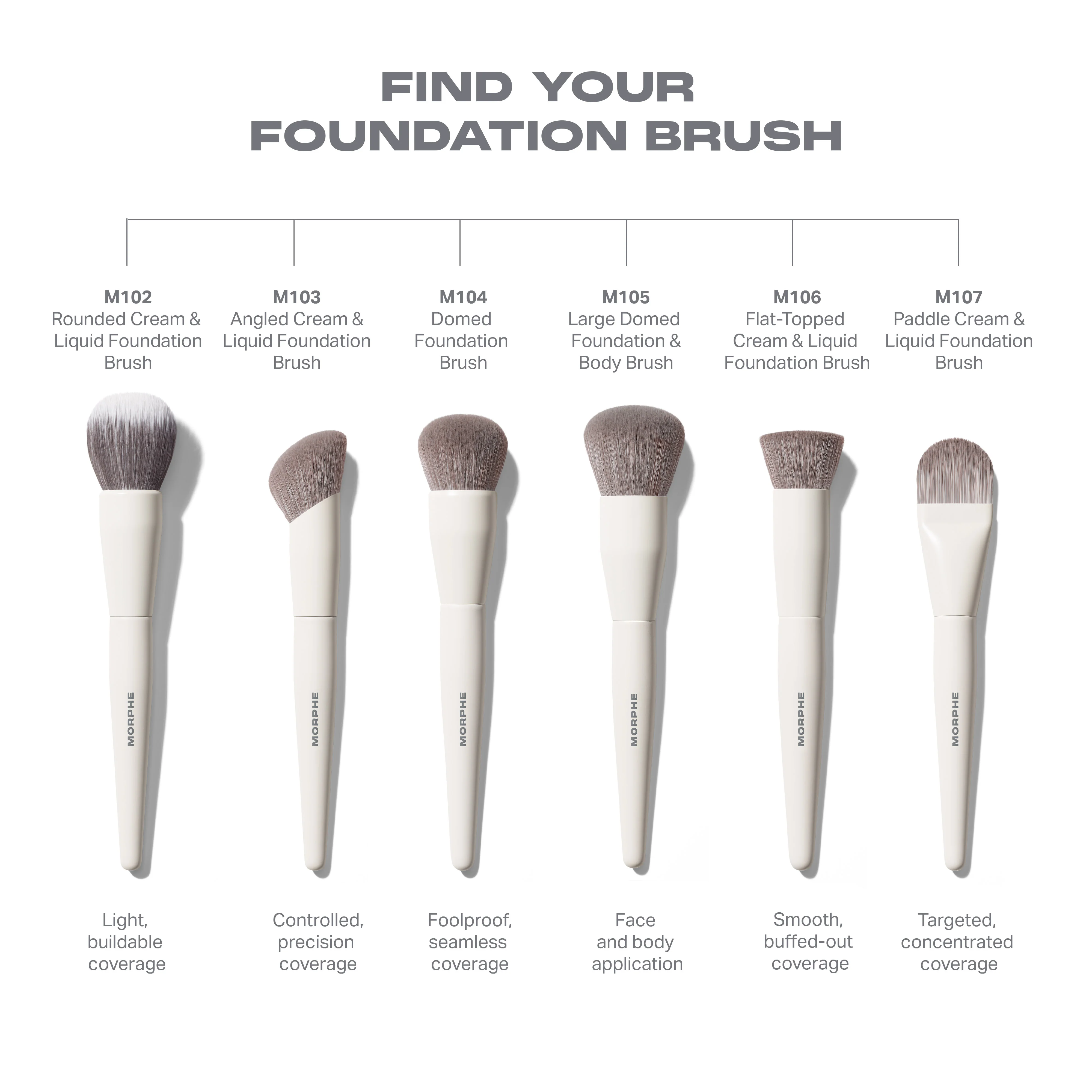 M102 Rounded Cream & Liquid Foundation Brush - Image 5