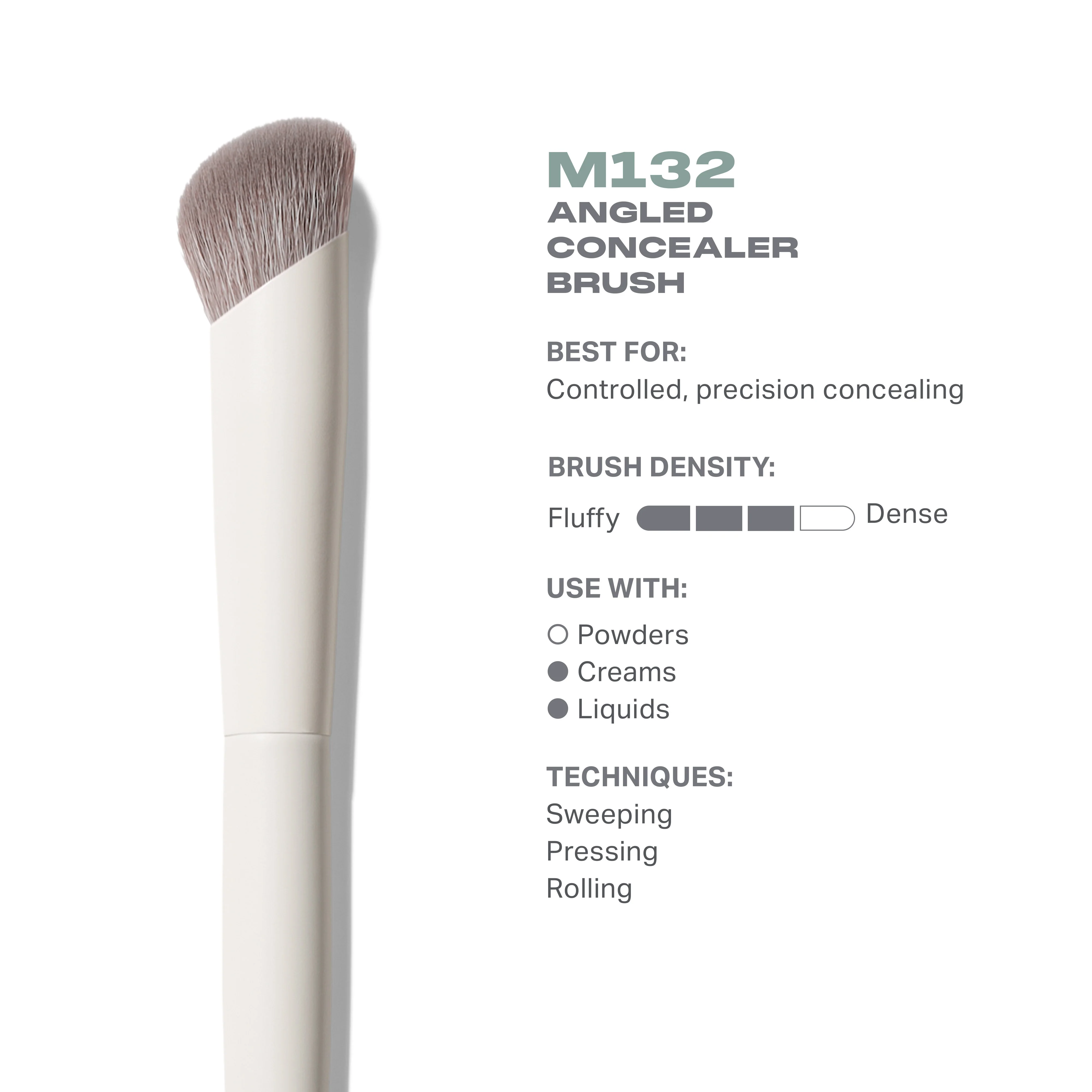M132 Angled Concealer Brush - Image 3