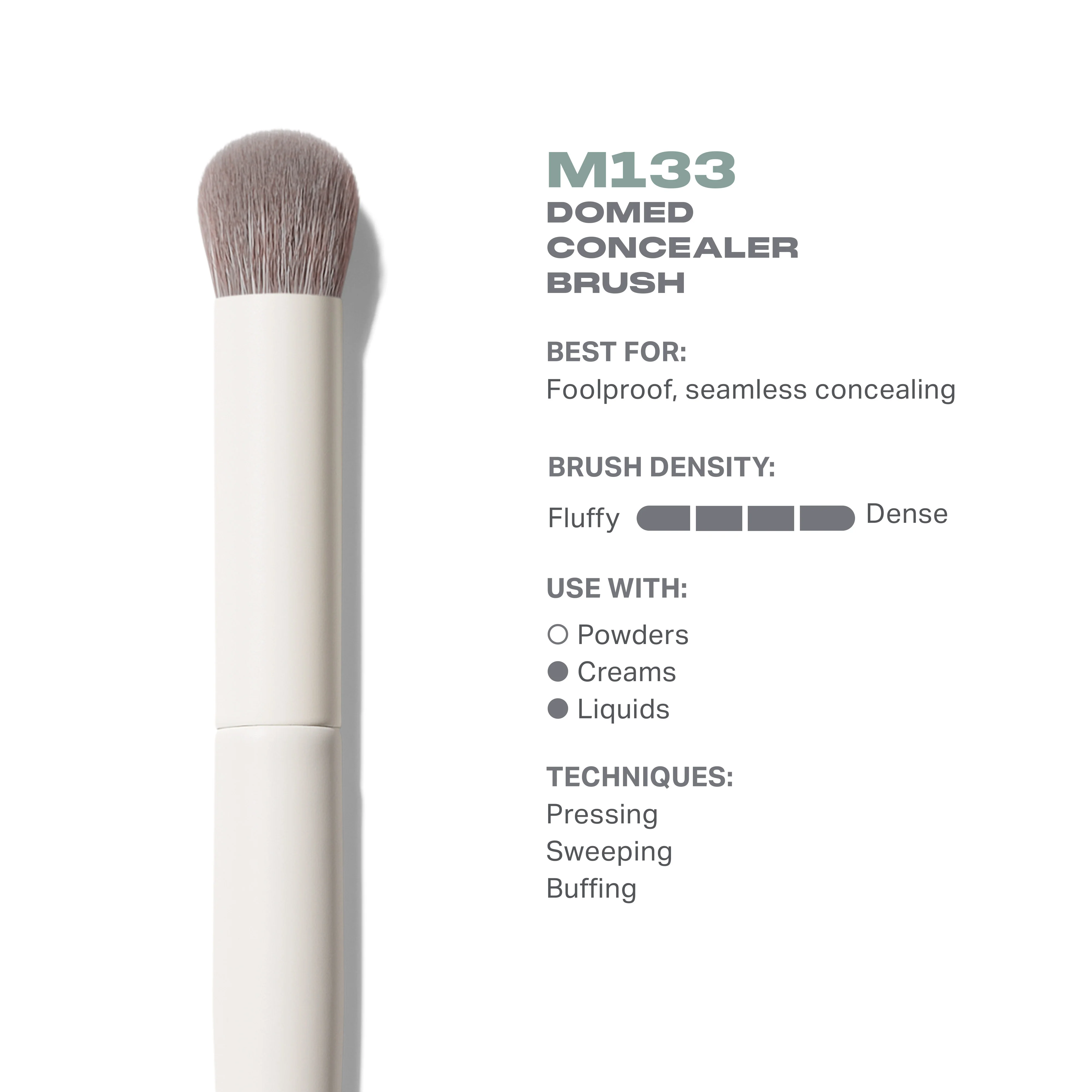 M133 Domed Concealer Brush - Image 3