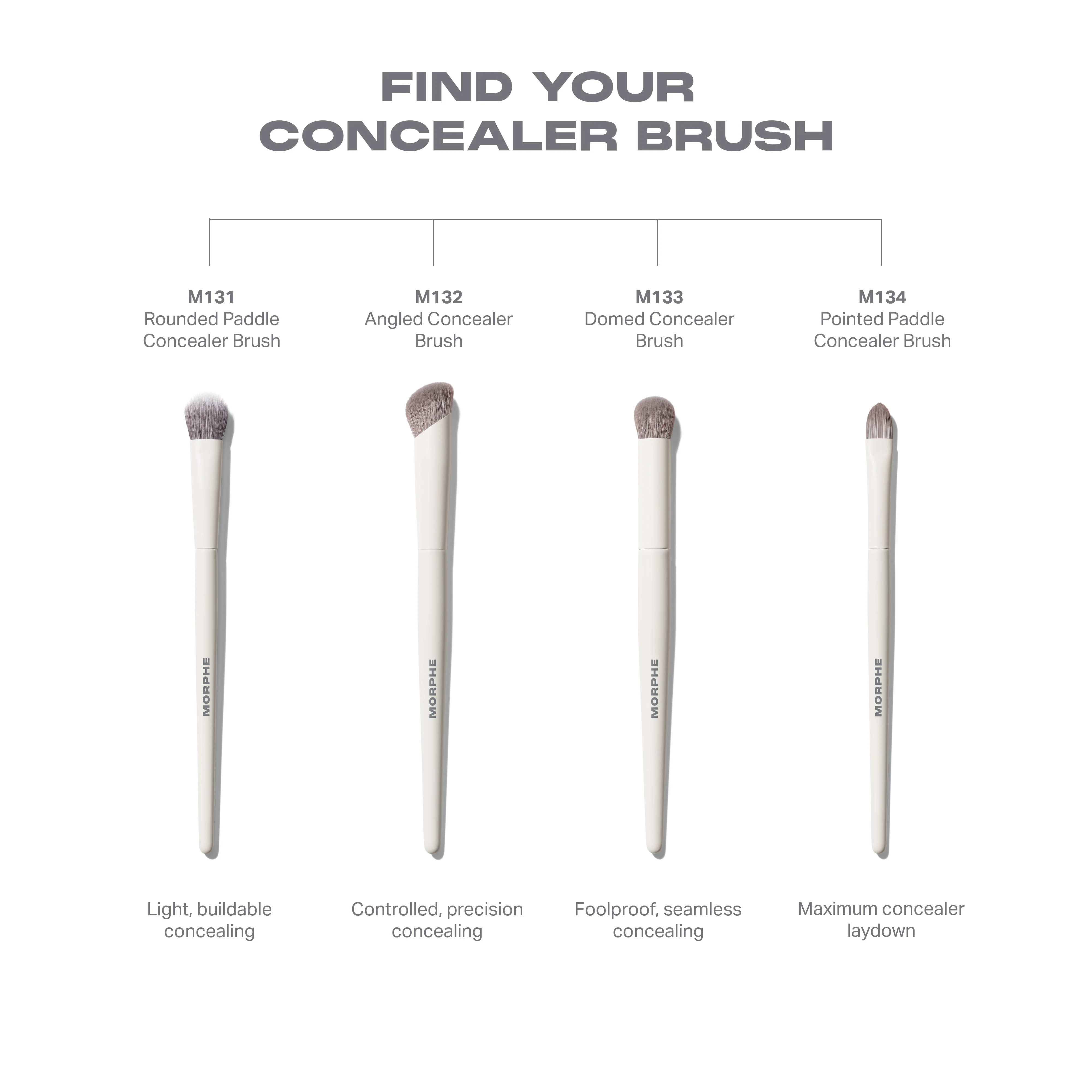 M133 Domed Concealer Brush - Image 5