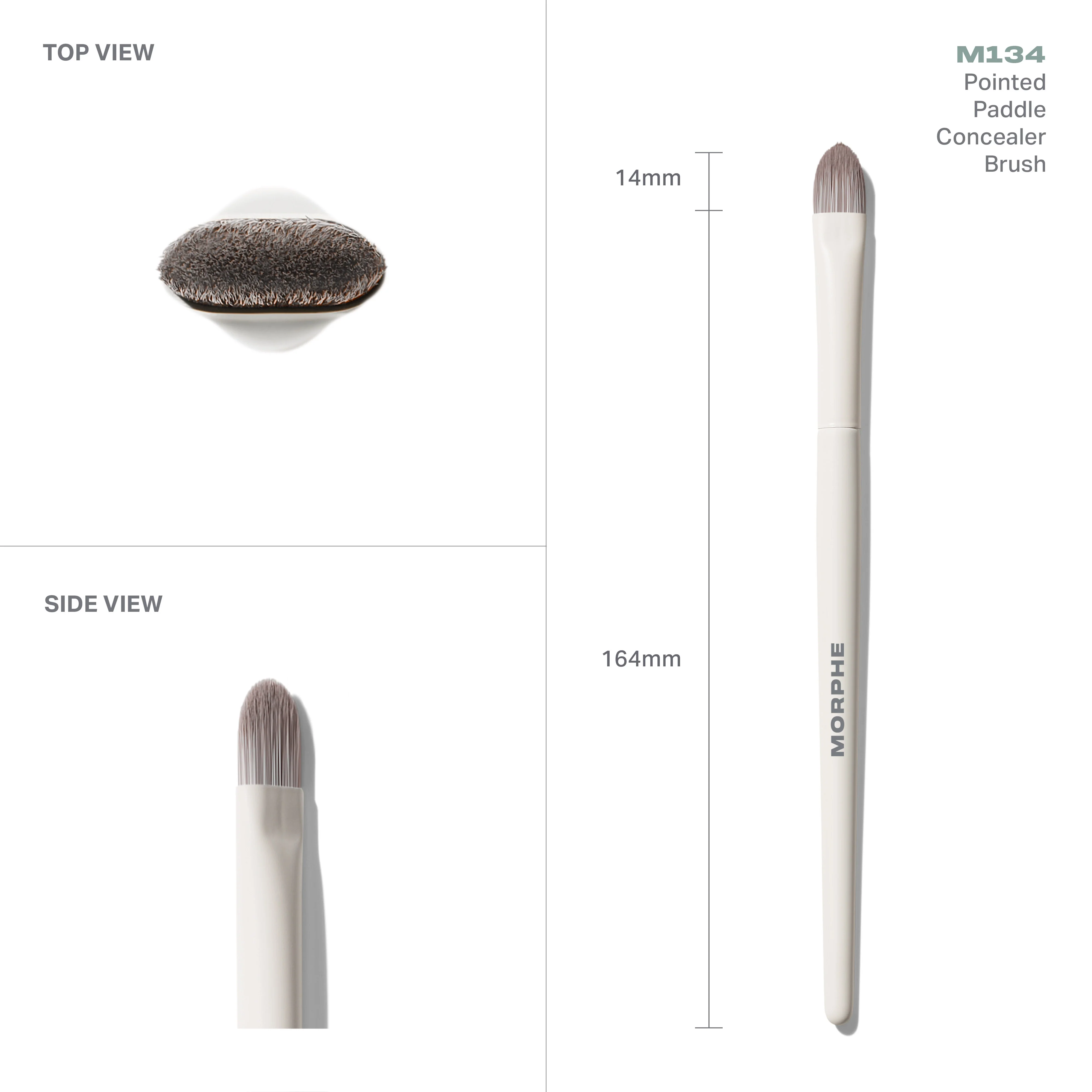 M134 Pointed Paddle Concealer Brush - Image 4