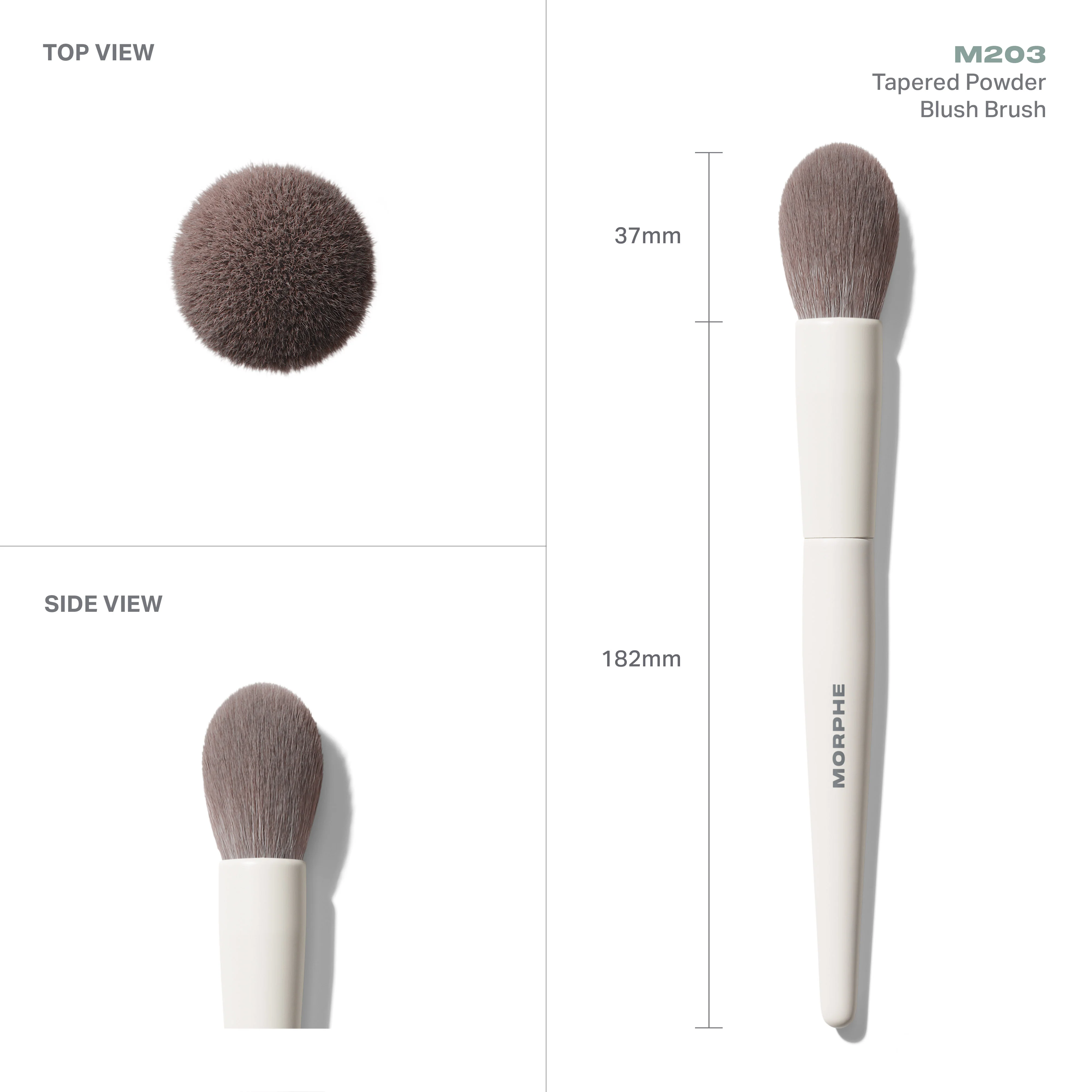 M203 Tapered Powder Blush Brush - Image 4