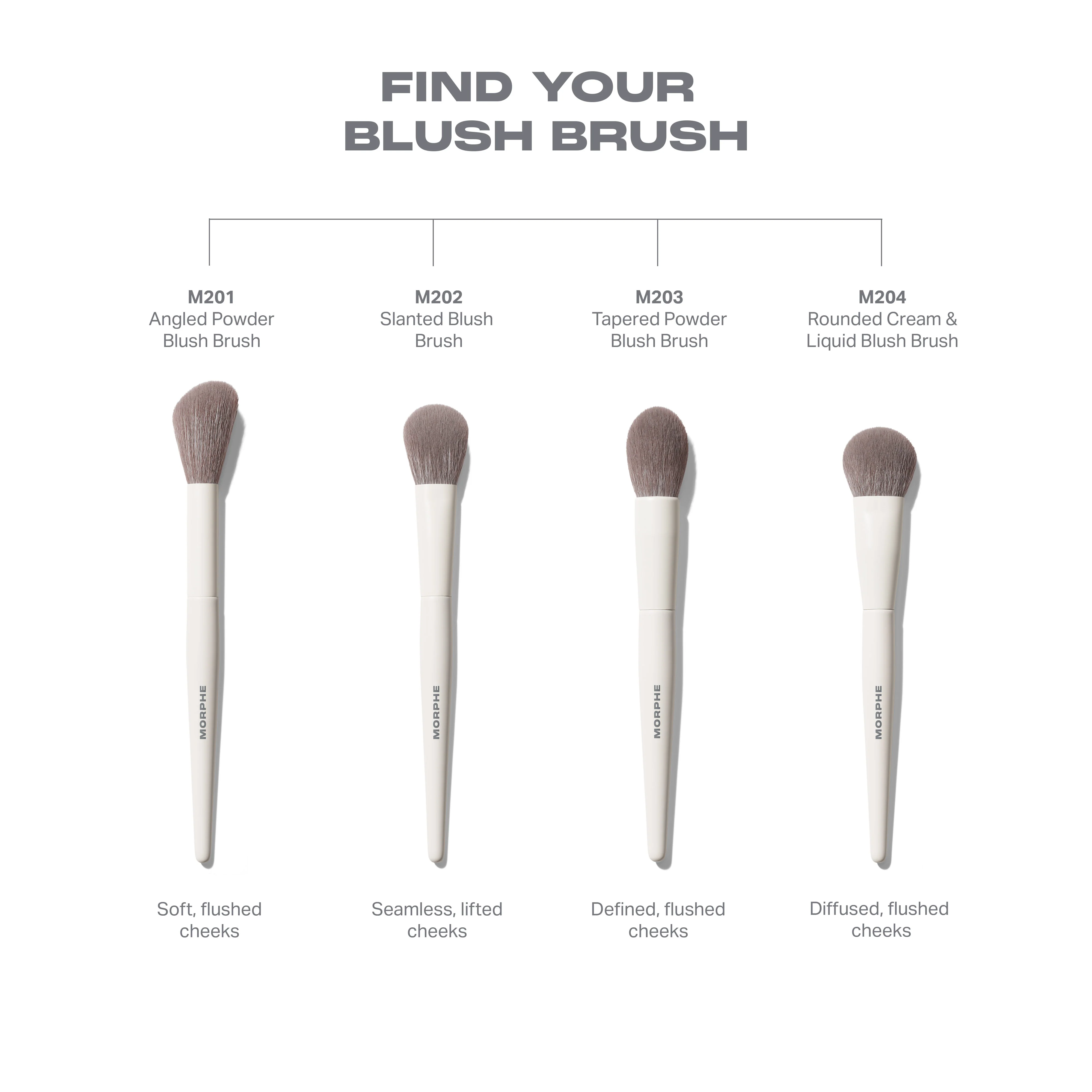 M204 Rounded Cream & Liquid Blush Brush - Image 5