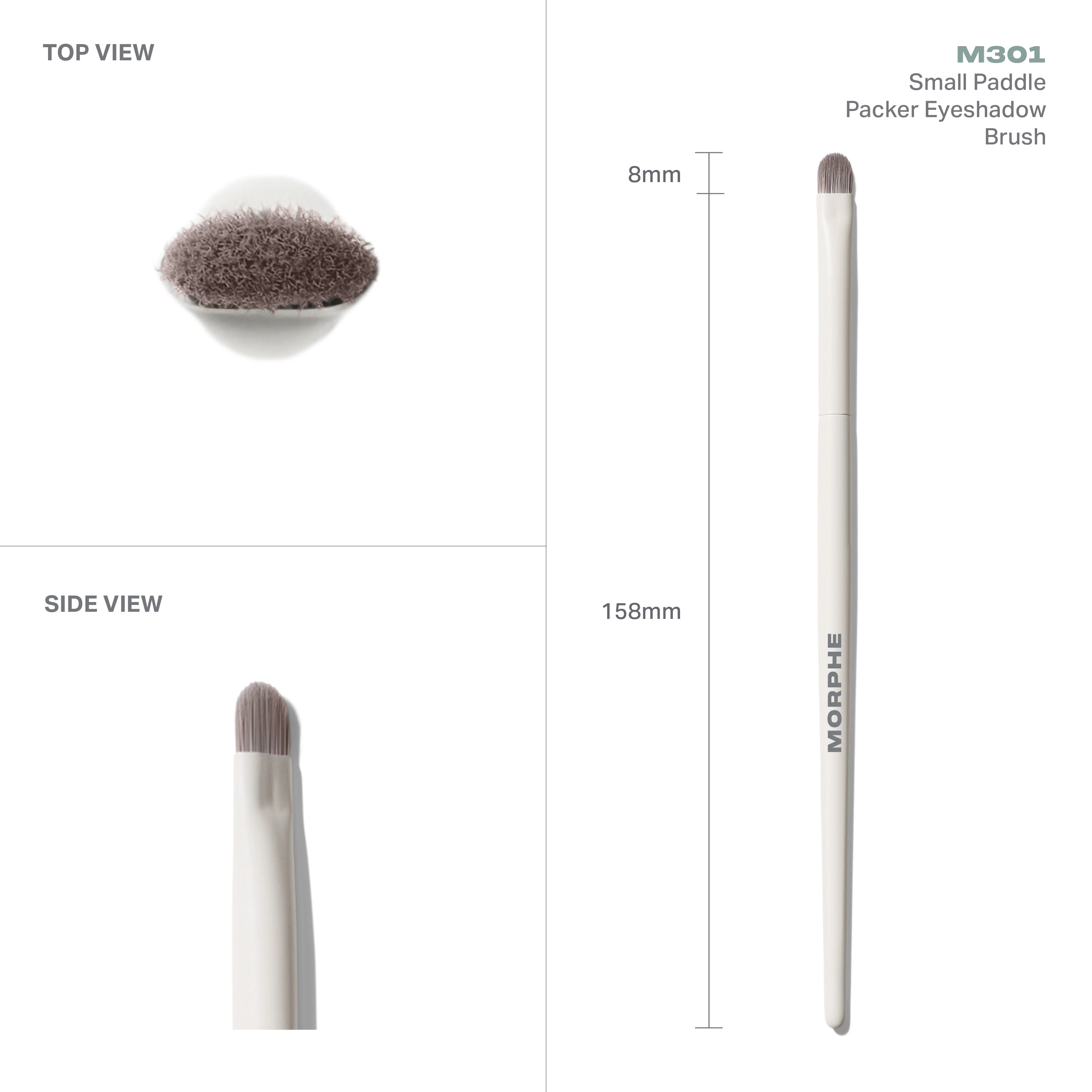M301 Small Paddle Packer Eyeshadow Brush - Image 4