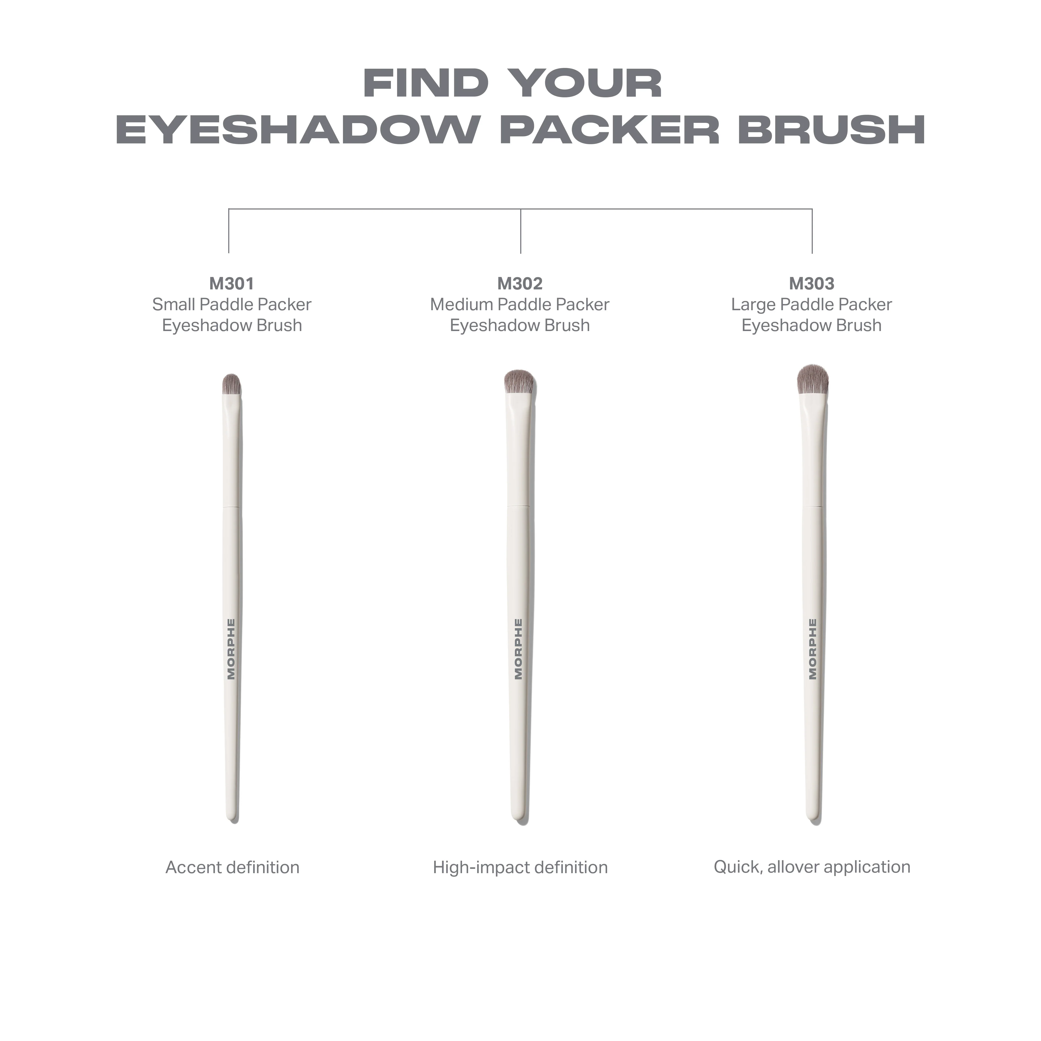 M301 Small Paddle Packer Eyeshadow Brush - Image 5
