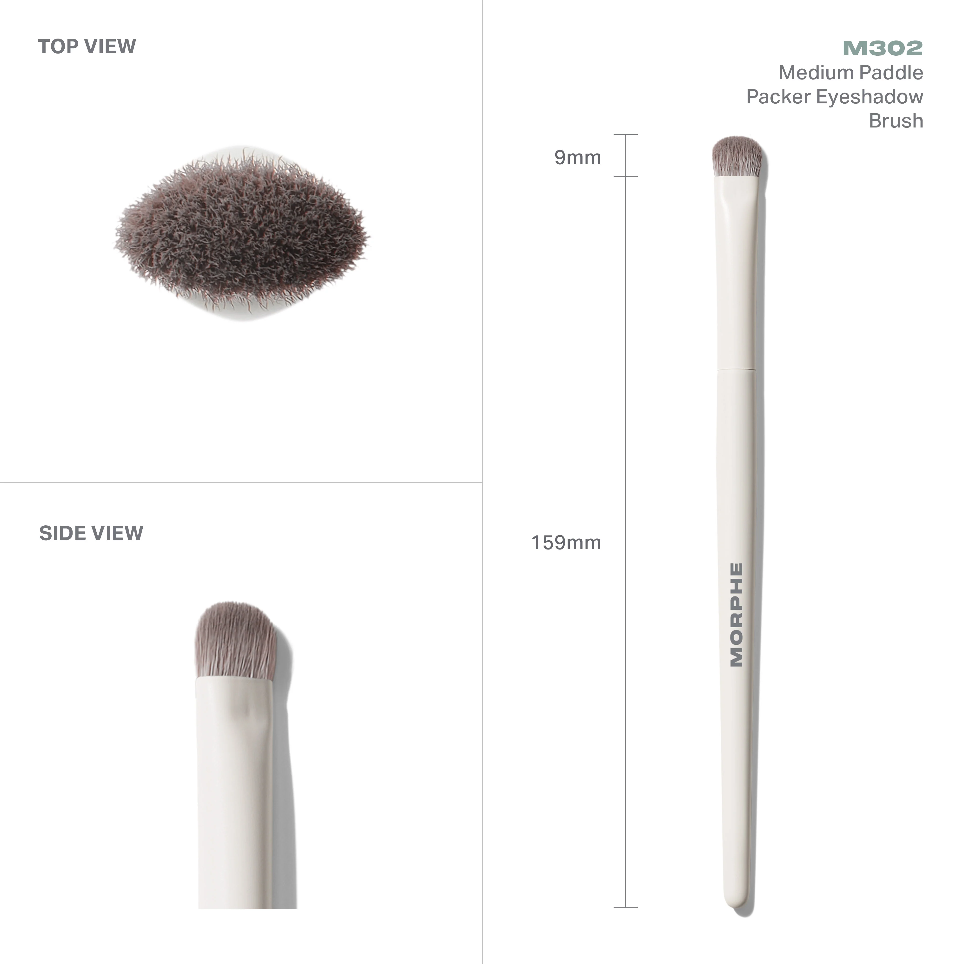 M302 Medium Paddle Packer Eyeshadow Brush - Image 4