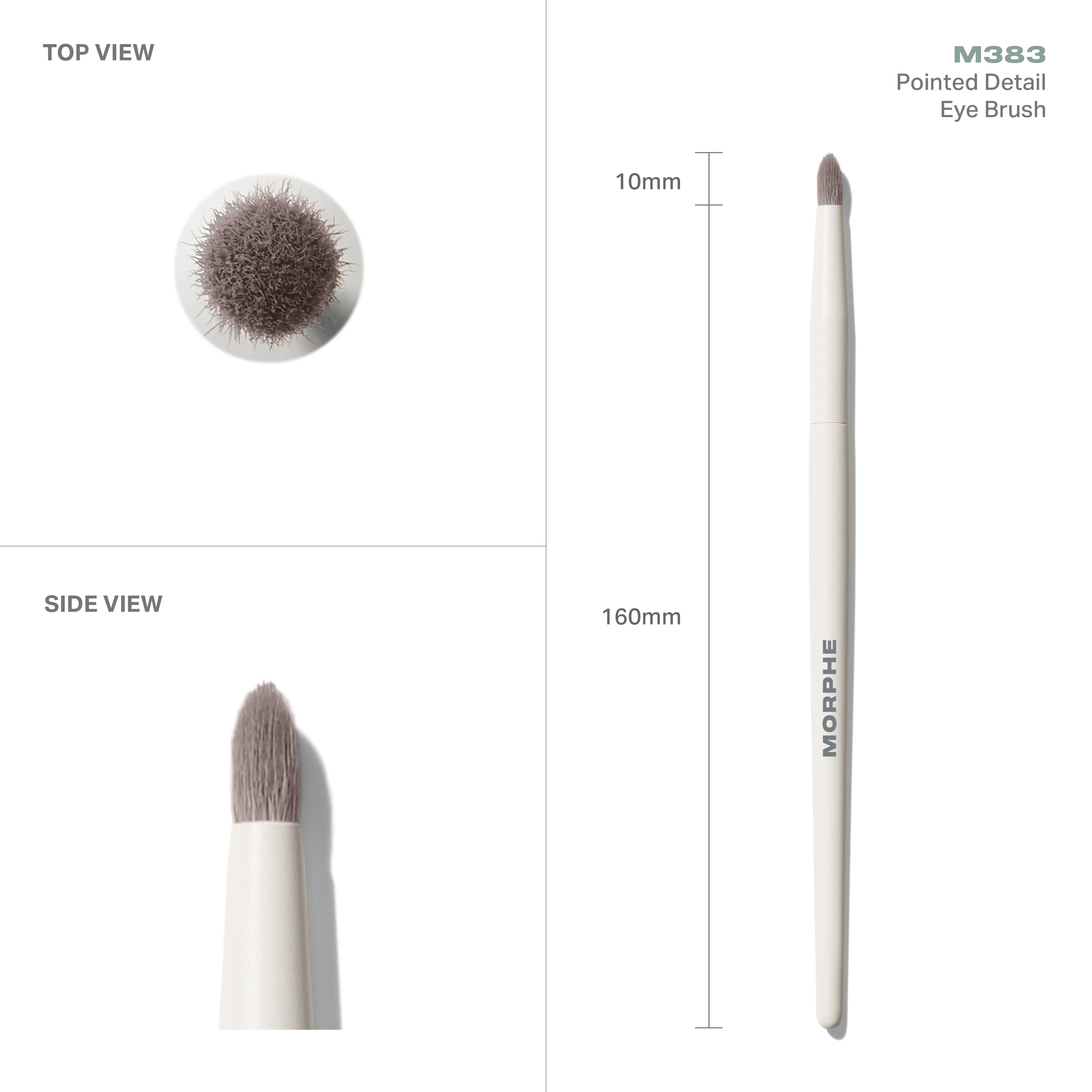 M383 Pointed Detail Eye Brush - Image 4